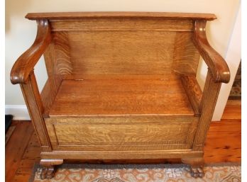 Amazing Antique Entryway Bench