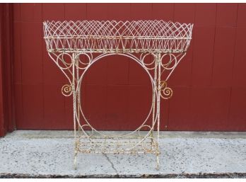 Gorgeous Vintage Wrought Iron Plant Stand