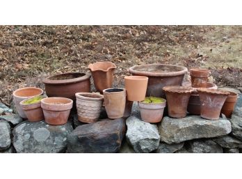 Fantastic Lot Of Terracotta Pots