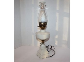 Ivory Oil Style Electric Lamp