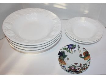 Over & Back Bowls And Limoges Dessert Plates