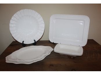 Beautiful White Platters & Serving Vessels