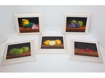 Great Collection Of  Signed Still Life Oil Paintings