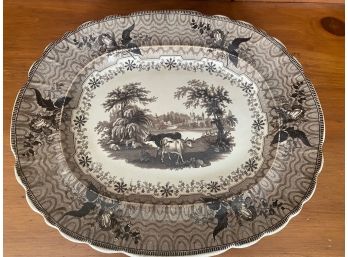 Vintage George Phillips 'park Scenery' Transferware Longport