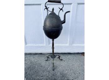 Rare Antique Kettle With Stand