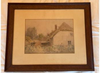 Antique English Inspired Framed Painting