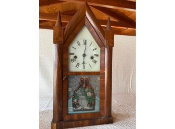 Antique Steeple Clock With Key