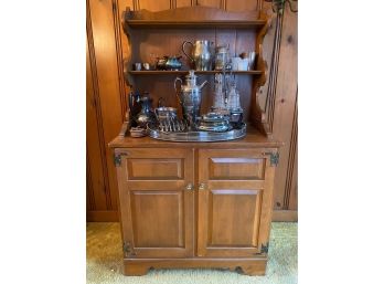 Vintage Hutch With Display Shelves (Contents Not Included)