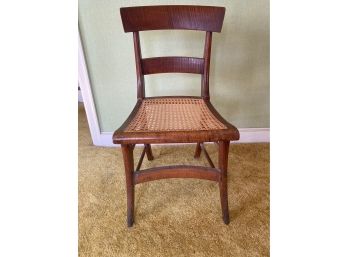 Antique Cane Seat Occasional Chair