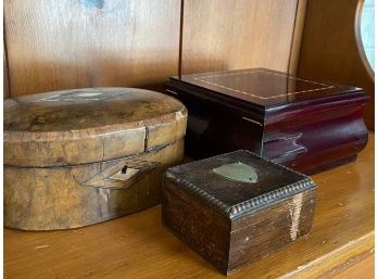 Antique Wooden Keepsake Boxes