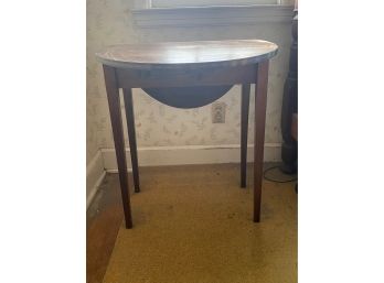 Shaker Drop Leaf Side Table With Gold Leaf Stenciling