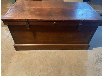 Antique Solid Wood Storage Chest