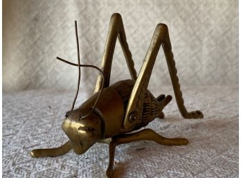 Brass Grasshopper Sculpture