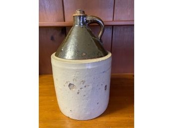 Vintage E & L.P. Norton Bennington, VT 2 Gallon Glazed Stoneware Crock