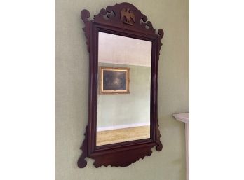 Antique Wooden Mirror With Eagle