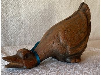 Cast Iron Goose Sculpture