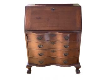 Elegant Walnut Mahogany Secretary