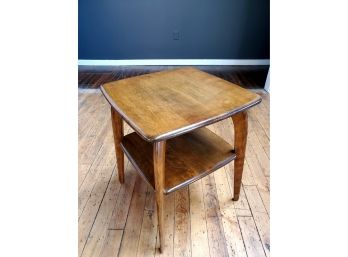 Mid Century Heywood Wakefield Solid Wood Side Table