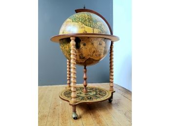 Amazing Italian Mid Century Zodiac Bar Globe