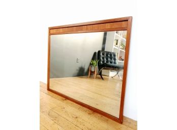 Large 1959 Drexel Modern Walnut Wall Mirror