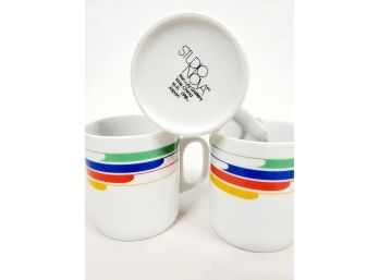 80s Studio Nova Japan 3 Pc Coffee  Cups