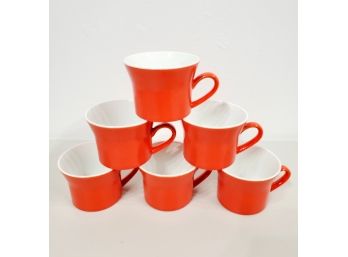 Ben Siebel For Mikasa 6 Pc Mid Century Coffee Cup Set