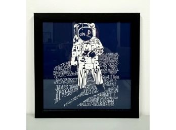 Vintage NASA Pop Art Framed Print