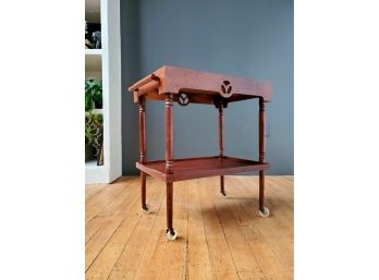 Mid-century Wood Bar Cart