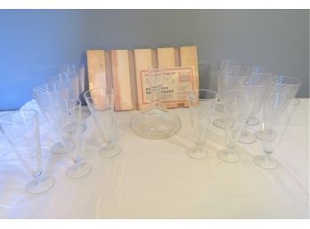 Etched Glasses, Plastic Wine Glasses, Decanter & Wine Holder