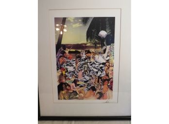 'Island Of Used Nudes' Signed Print-Barry Kite