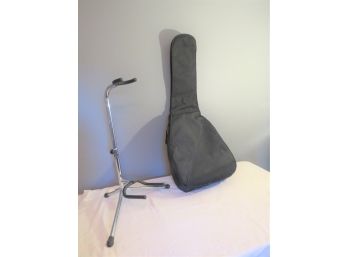 Pro-Line Guitar Stand With Black Guitar Case