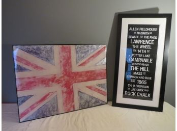 Union Jack Villaneuve Print & Univ Kansas Field Poster