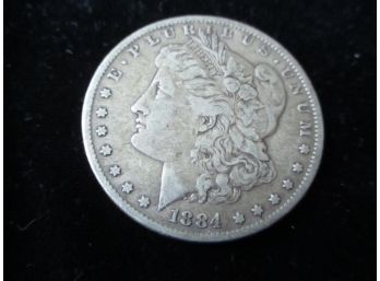 1884 P U.S. Morgan Silver Dollar