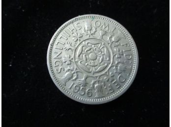 1956 Great Britain Two Shillings Coin