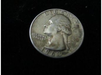 1963 P U. S. Washington Silver Quarter