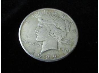 1922 S U.S. Peace Silver Dollar