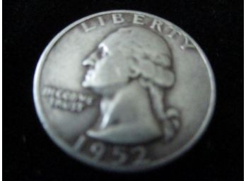 1952 D U.S Washington Silver Quarter