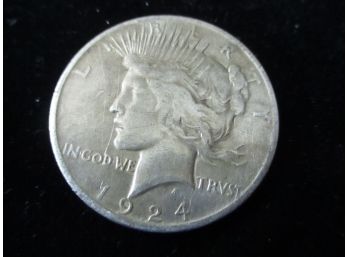 1924 P U.S. Peace Silver Dollar