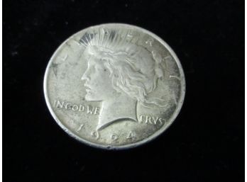 1924 P U.S. Peace Silver Dollar