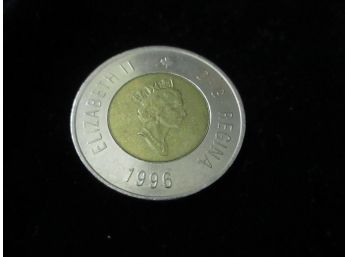 1996 Canadian $2 Coin, Bi-Metal, Lot 1