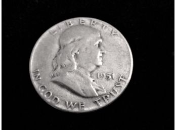 1951 U.S. Franklin Silver Half Dollar