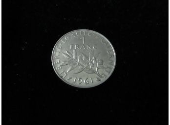 1961 France, 1 Franc Coin