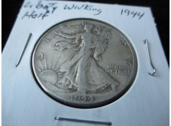 1944 P U.S. Walking Liberty Silver Half Dollar