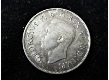 1943 Canadian 50 Cent Silver Coin