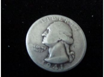 1941 P U.S. Washington Silver Quarter