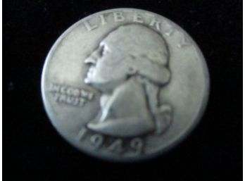 1949 D U.S Washington Silver Quarter