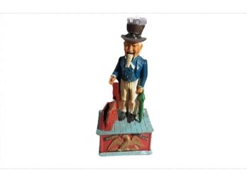 Uncle Sam Metal Piggy Bank 18 In Tall