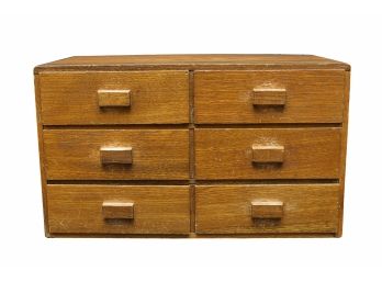 Vintage Tabletop 6 Drawer Jewelry Box