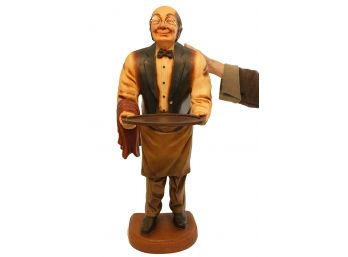 37 Inch Personal Butler Statue