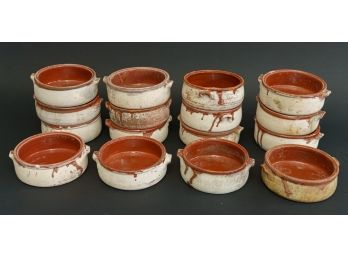 16 Two Tone French Onion Soup Stoneware Giouvetsi Bowls